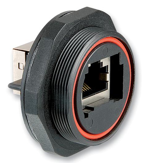 Bulgin Limited Px0839/90 Connector, Cat5E Coupler, Horz