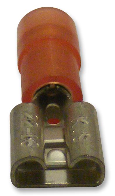 Multicomp Pro Fdnyd1-250 Crimp Terminal, Female, Red, Pk100