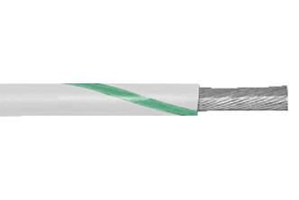 Alpha Wire 1555 Wg001 Wire, Wh/gr, 18Awg, 16/30Awg, 304.8M