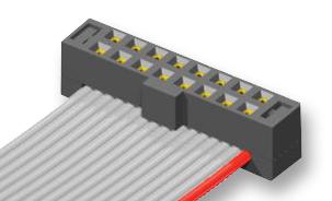 Samtec Tcsd-08-01-N Idc Connector, Rcpt, 16Pos, 2Row, 2Mm