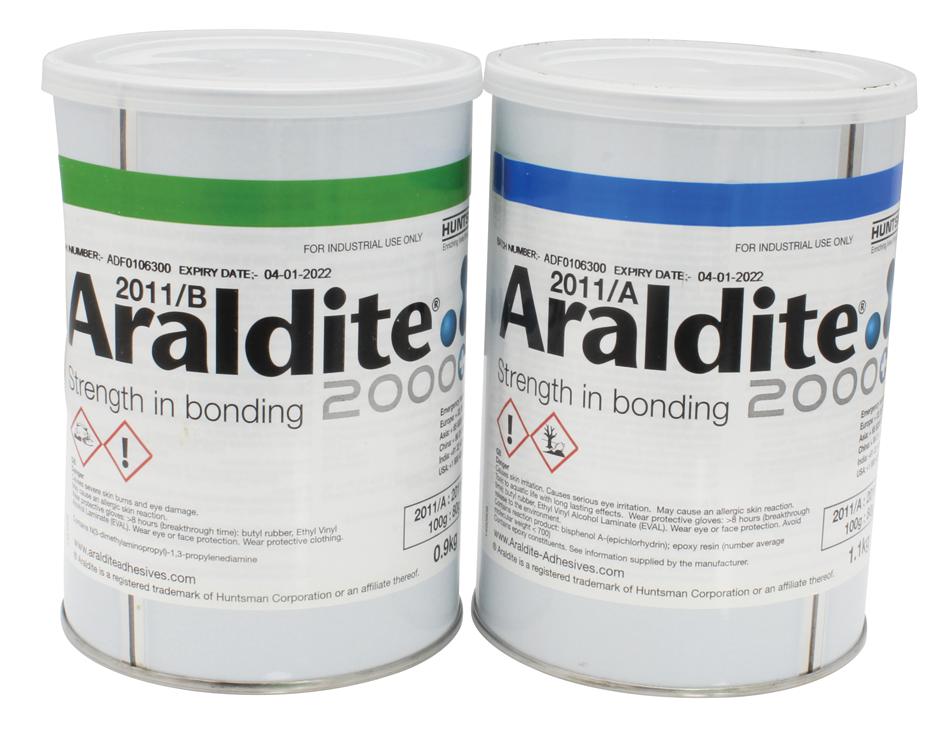 Araldite Araldite 2011 2Kg Adhesive, Epoxy-2, 2Kg, Yellow, Tub