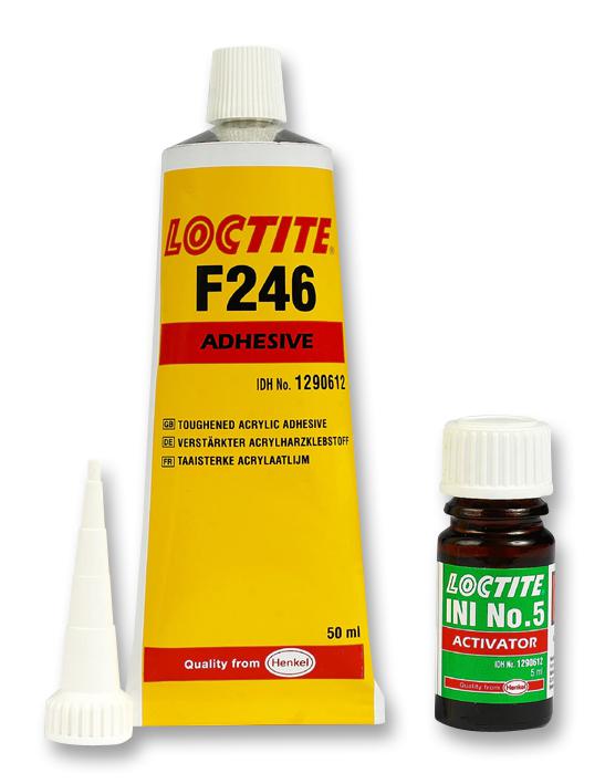 Loctite F246, 50Ml Loctite F246, With No 5 Initiator Kit