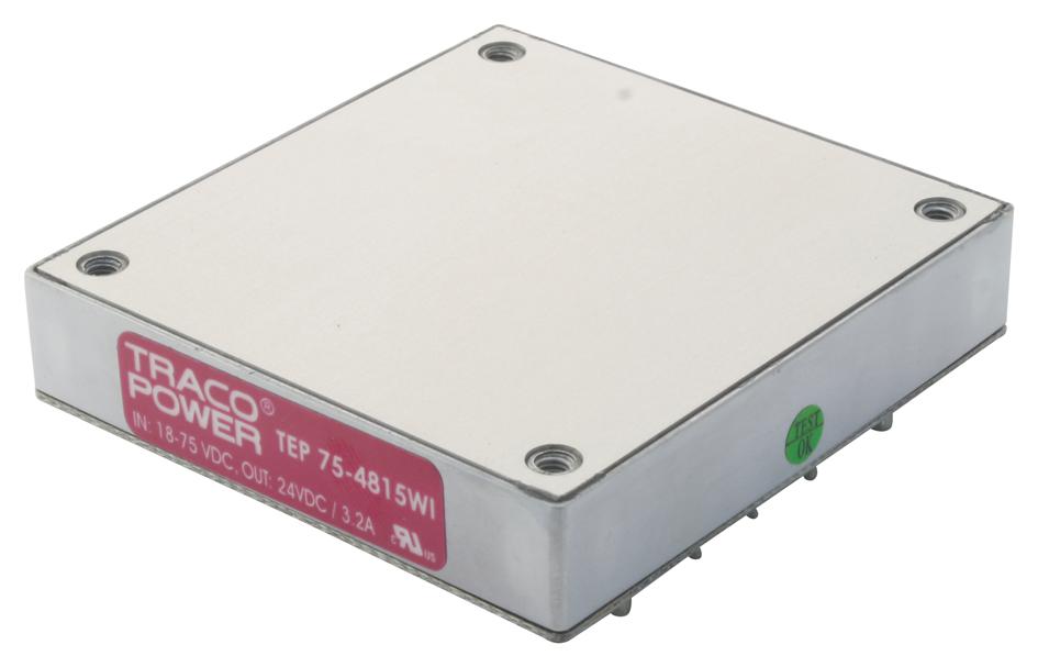 Traco Power Tep 75-4815Wi Converter, Dc Dc, 75W, 24V, 3.2A