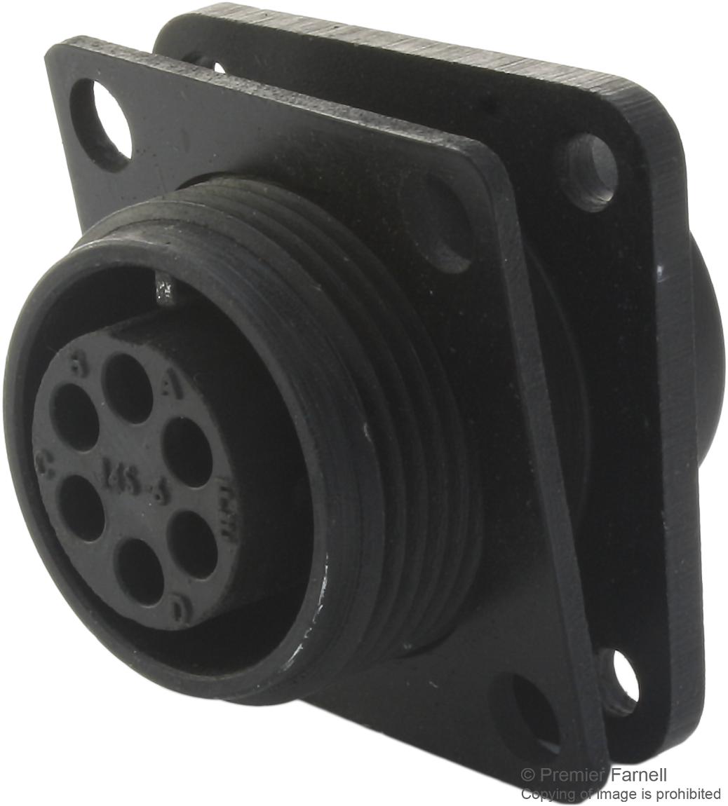 Harwin C90-3102R14S-6S Socket, Chassis, 6Way