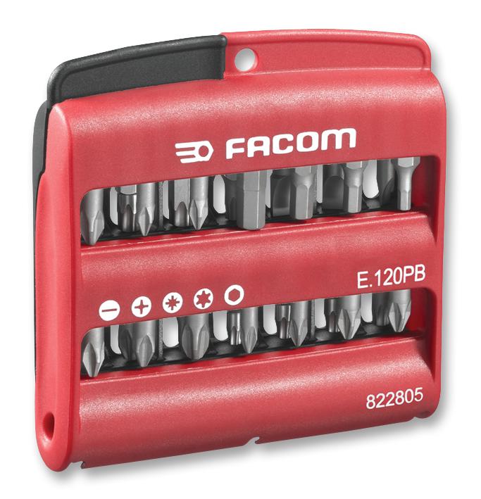 Facom E.120Pb Bit, Set Of 28 Assorted High Perfce