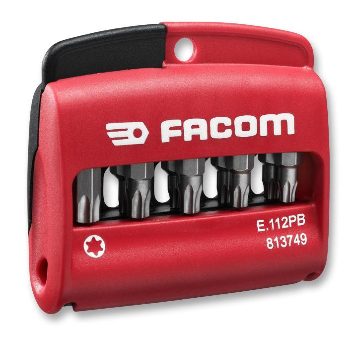 Facom E.112Pb Bit, Set Of 10 Bits + Bit Holder