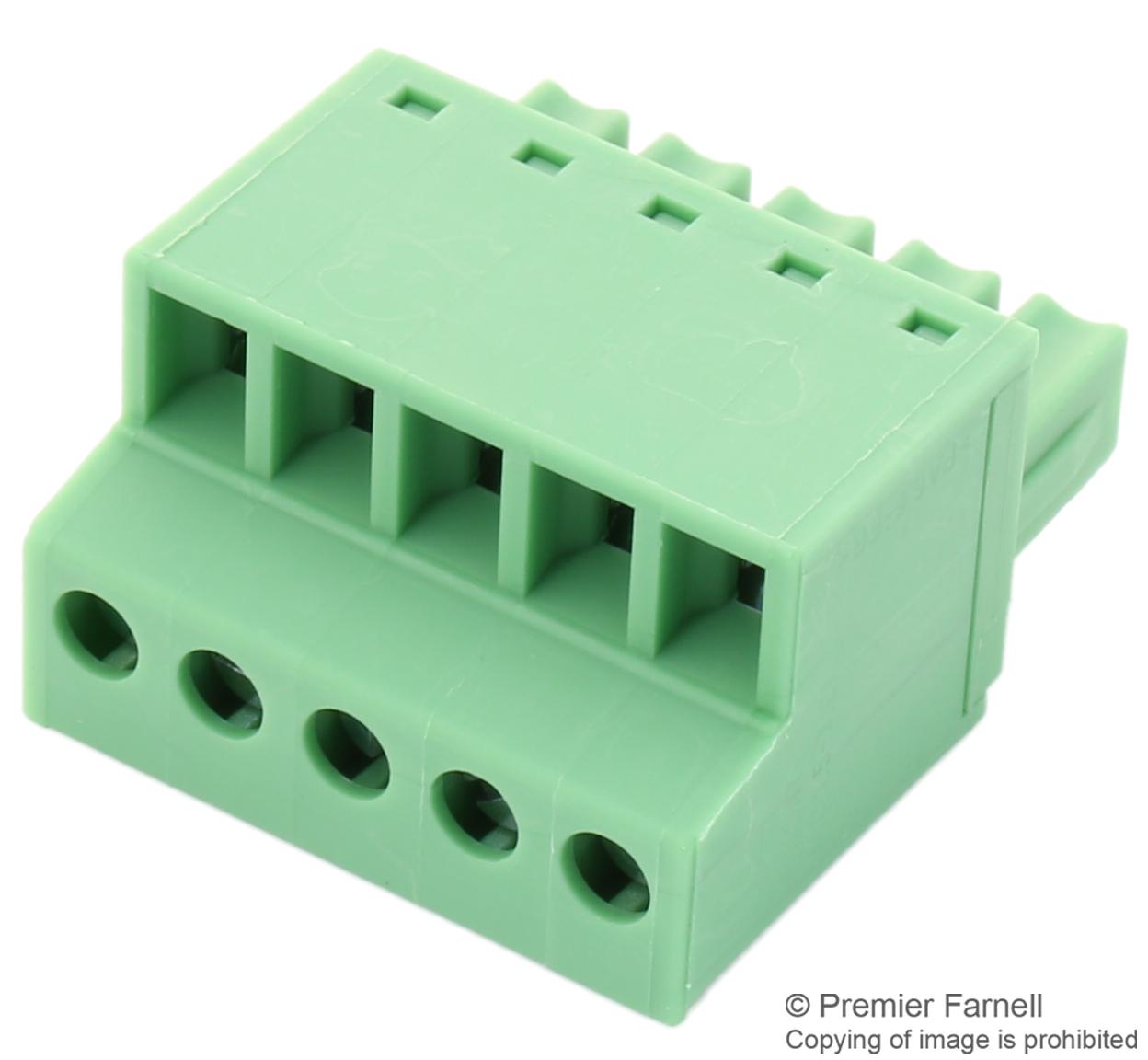 Phoenix Contact 1850699 Terminal Block, Pluggable, 5Pos, 16Awg