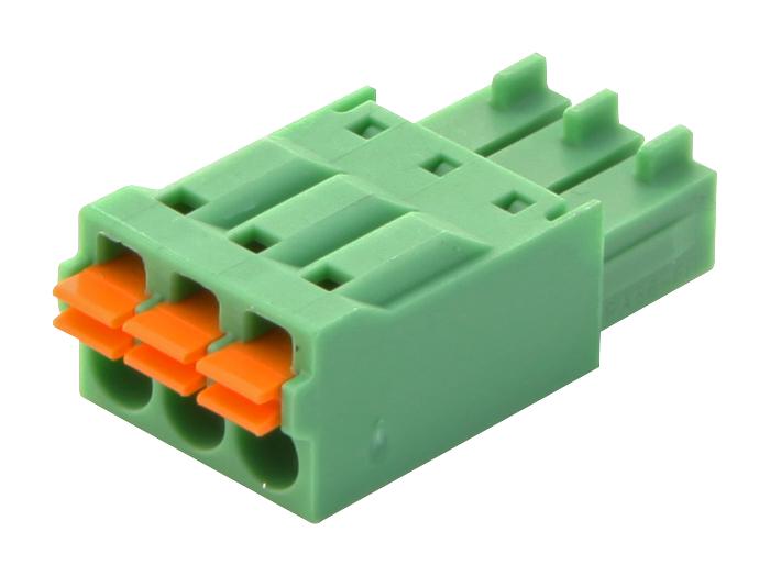 Phoenix Contact Fmc 1,5/ 3-St-3,5 Terminal Block, Pluggable, 3Pos, 16Awg