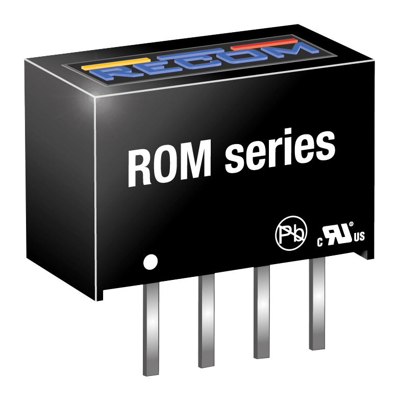 Recom Power Rom-1212S Dc/dc, Unreg, 1W, 3Kv, 12V, Sip4