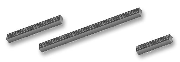 Samtec Hle-106-02-L-Dv . Conn, Rcpt, 12Pos, 2Row, 2.54Mm