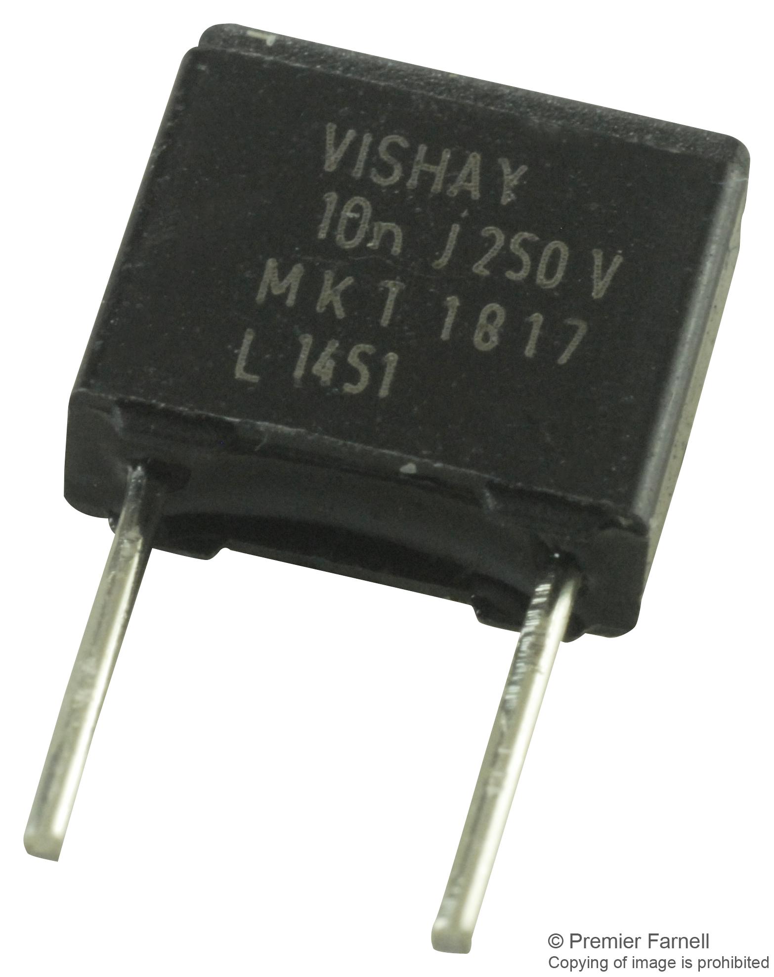 Vishay Mkt1817310254 Cap, 0.01Îf, 250V, 5%, Pet