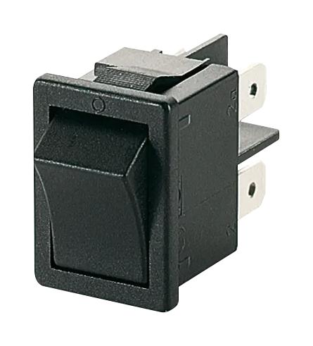 Marquardt 1858.1102-01 Switch, Dpst, Black, No Marking