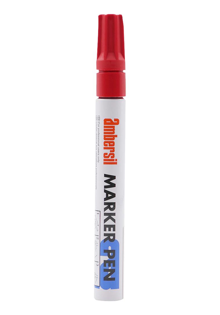 Ambersil Marker Pen Red, 3Mm Coating, Paint, Pen, Red, 0.0215G