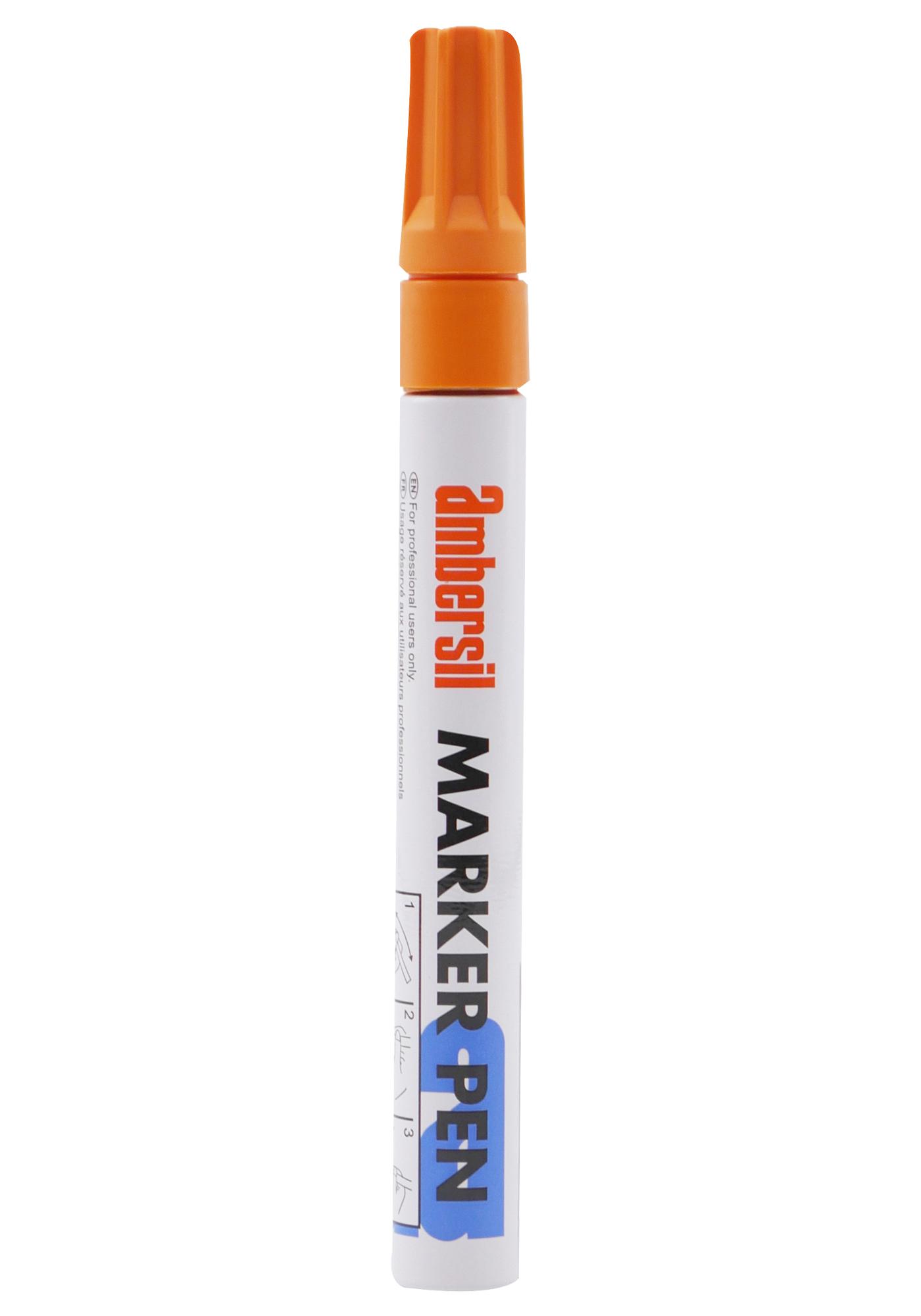 Ambersil Marker Pen Orange, 3Mm Coating, Paint, Pen, Orange, 0.0215G