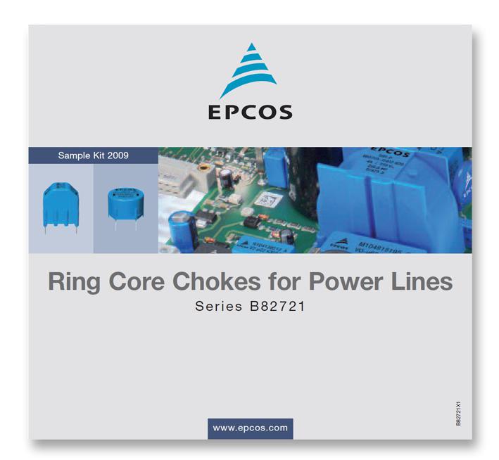 Epcos B82721X1 Kit, Chokes, Ring Core, B82721