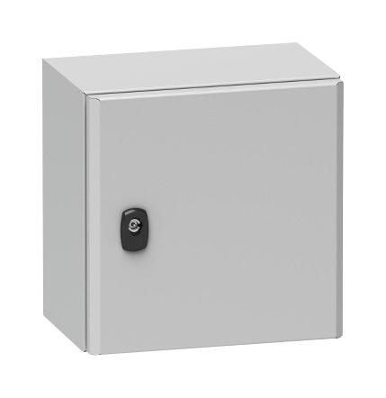 Schneider Electric Nsys3D4420P Enclosure, Wall Mount, Steel, Light Grey