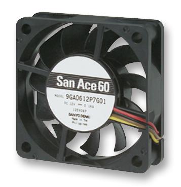 Sanyo Denki 9Ga0612P7H01 Fan,  Low Power,  60X15Mm, 12V