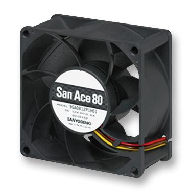 Sanyo Denki 9Ga0812P1S61P Fan,  Low Power,  80X38Mm, 12V