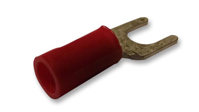 Te Connectivity / Partner Stock 165008 Spade Tongue Terminal, M4, Red, 22-16Awg