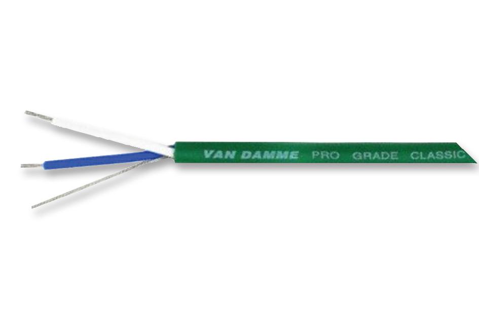 Van Damme 268014C Cable, 1Pair, 7/0.2Mm, Green, Per M