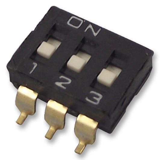 Omron Electronic Components A6H-4102-Pm Dip Switch, Spst, 0.025A, 24Vdc, Smd