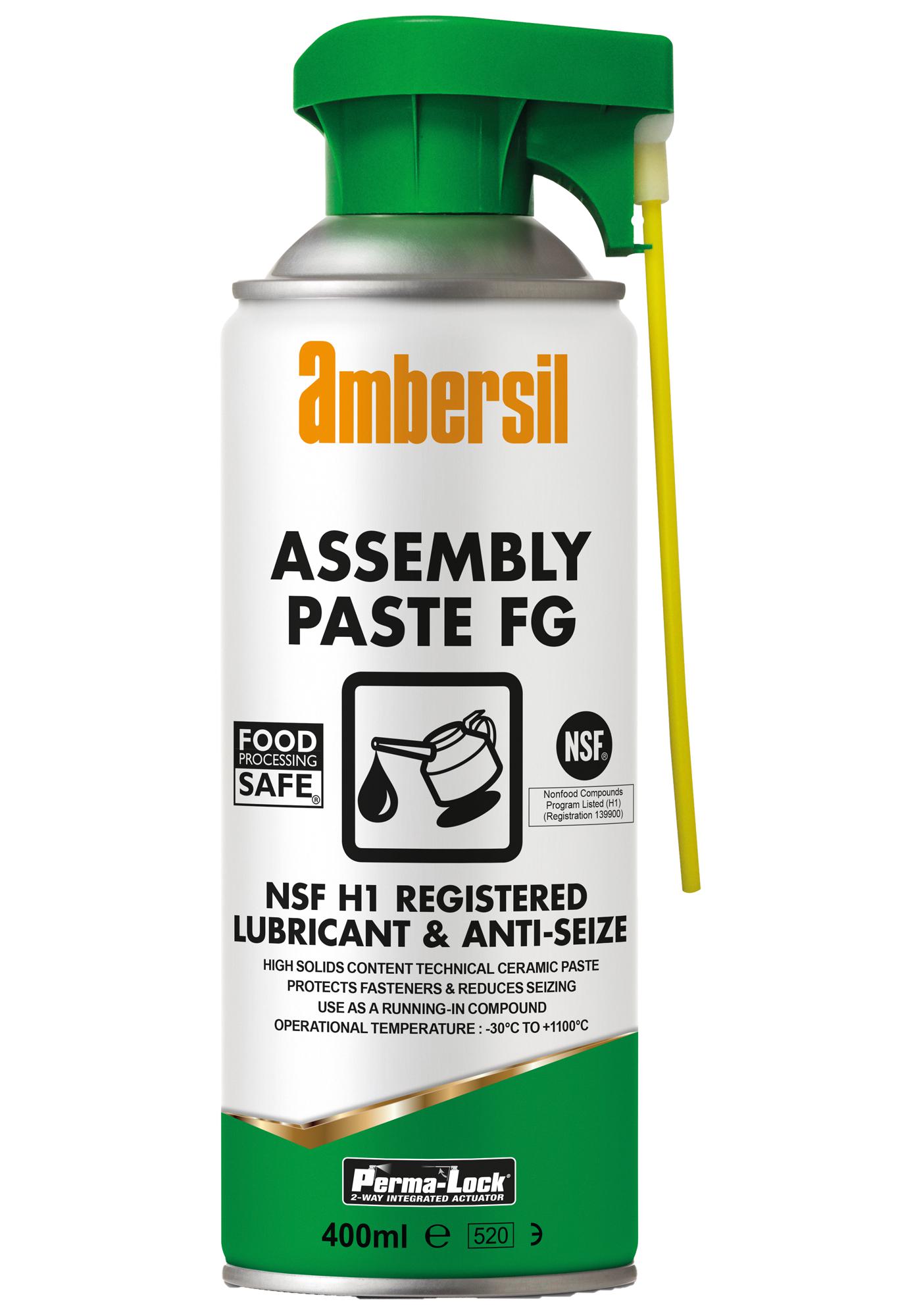 Ambersil Assembly Paste Fg, 400Ml Lubricant, Paste, Aerosol, 400Ml