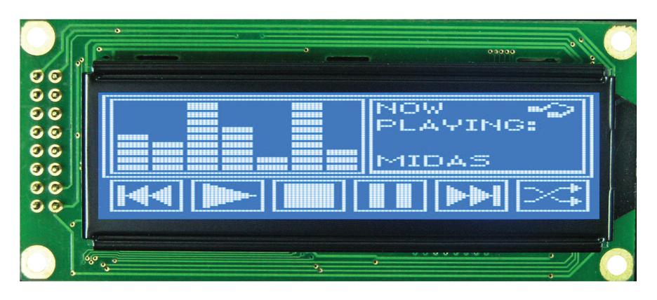 Midas Displays Mc144032A6Wc-Bnmlw Lcd, 144X32 Neg Stn, W B/l, Chinese