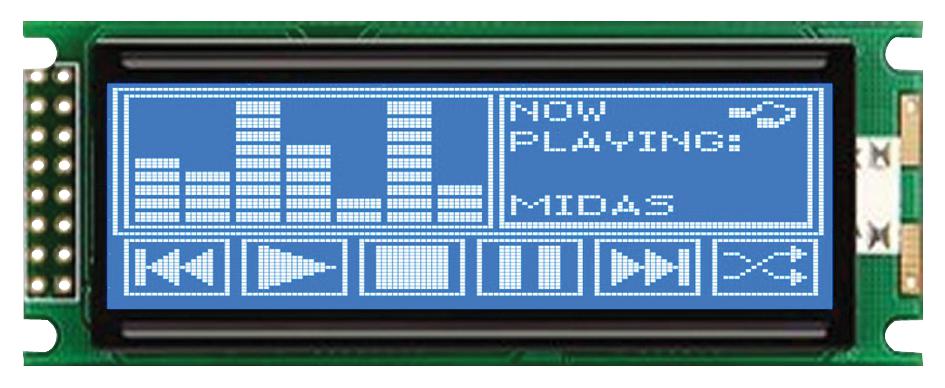 Midas Displays Mc192032A6Wc-Bnmlw Lcd, 192X32, Neg Stn, W B/l Chinese