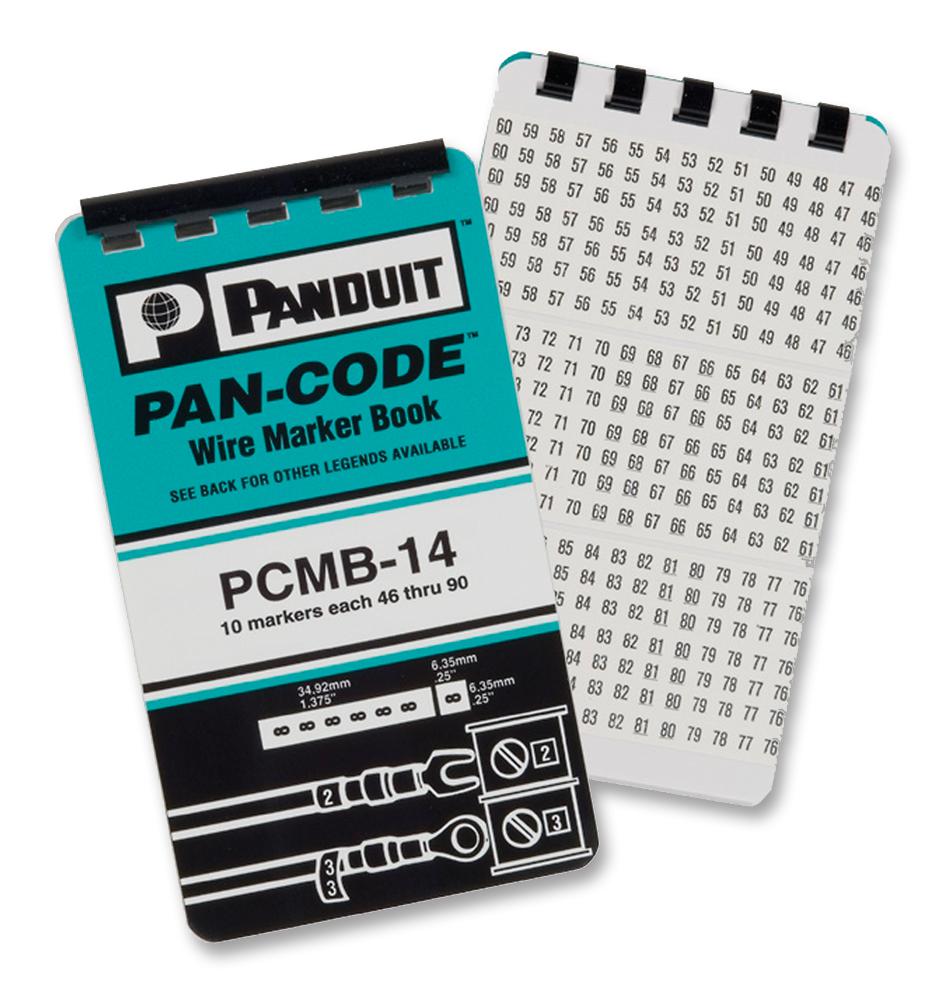 Panduit Pcmb-14 Cable Marker, 46-90, X10