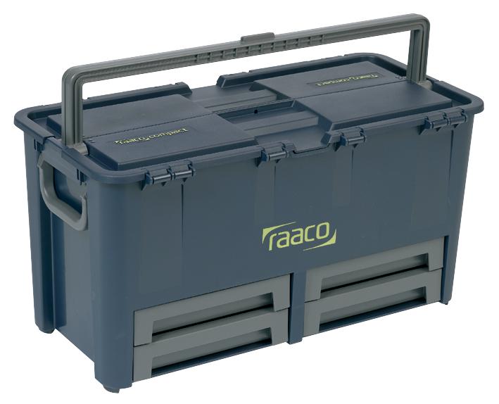 Raaco 136624 Toolbox, 4 Drawers, R-Blue