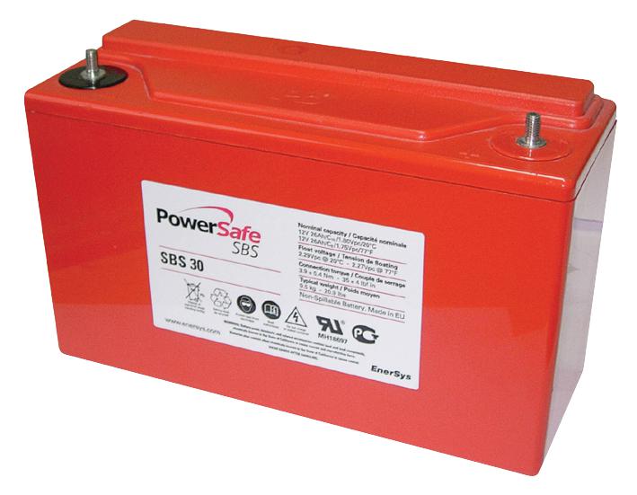 Enersys Sbs30 Battery,lead Acid,26Ah,12V