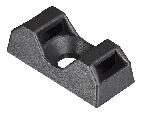 Hellermanntyton 151-10930 Tie Mount, Q-Series, Blk, Pk100