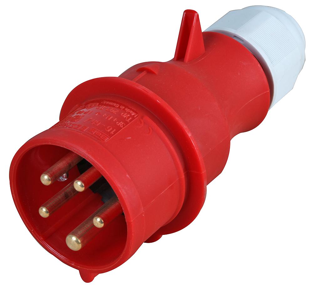 Ceenorm 203-Tls Plug, Free, 415V, 16A, 3P+N+E