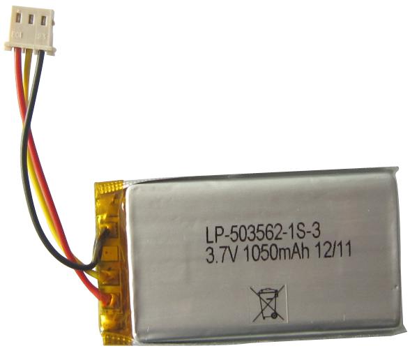 Bak Technology Lp-503562-Is-3 Battery,li-Po,1.1Ah,3.7V