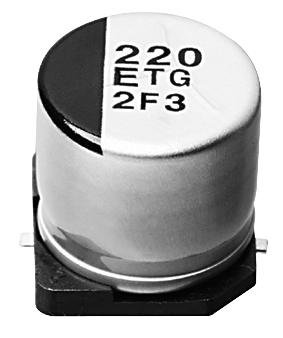 Panasonic Eeetg1H101Up Cap, 100Îf, 50V, Smd