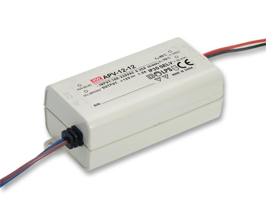 Mean Well Apv-12-12 Led Driver, Medical, 1O/p, 12W