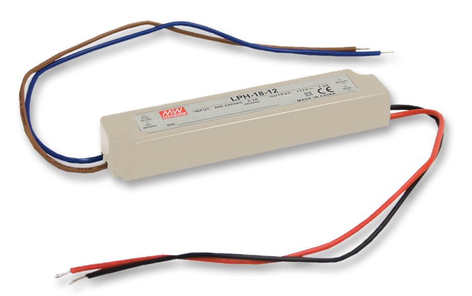 Mean Well Lphc-18-350 Led Driver, Ac-Dc, Cc, 0.35A, 48V