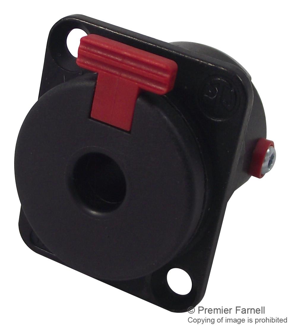 Neutrik Nj3Fp6C-Bag Socket, 1/4 Jack, Locking, Black