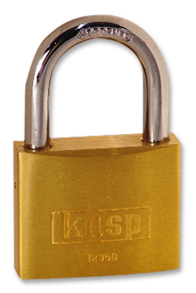 Kasp Security K12050 Padlock, Brass, 50Mm