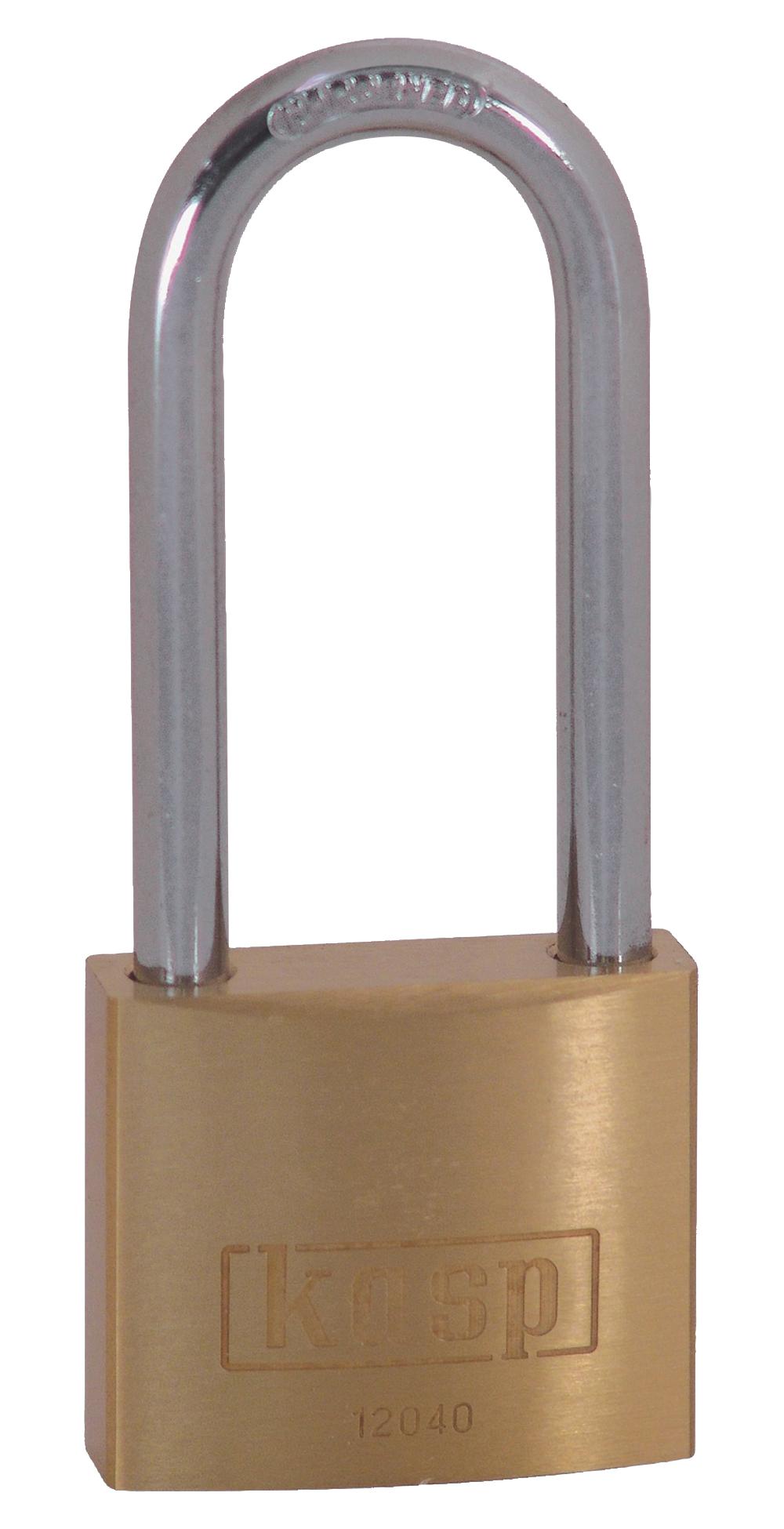 Kasp Security K12040L55D Padlock, Brass, 40X55Mm