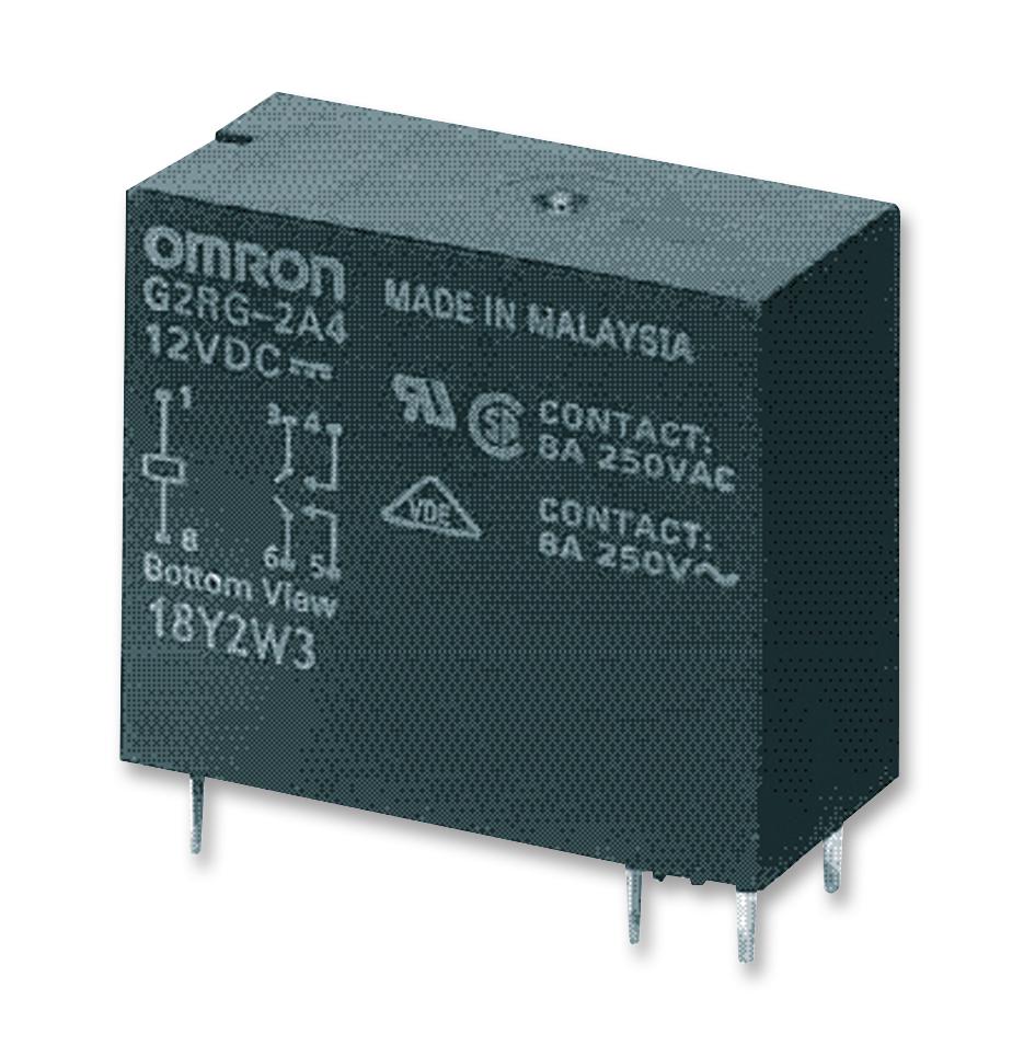 Omron Electronic Components G2R-2A4   Dc24 Power Relay, Dpst-No, 24Vdc, 4A, Tht