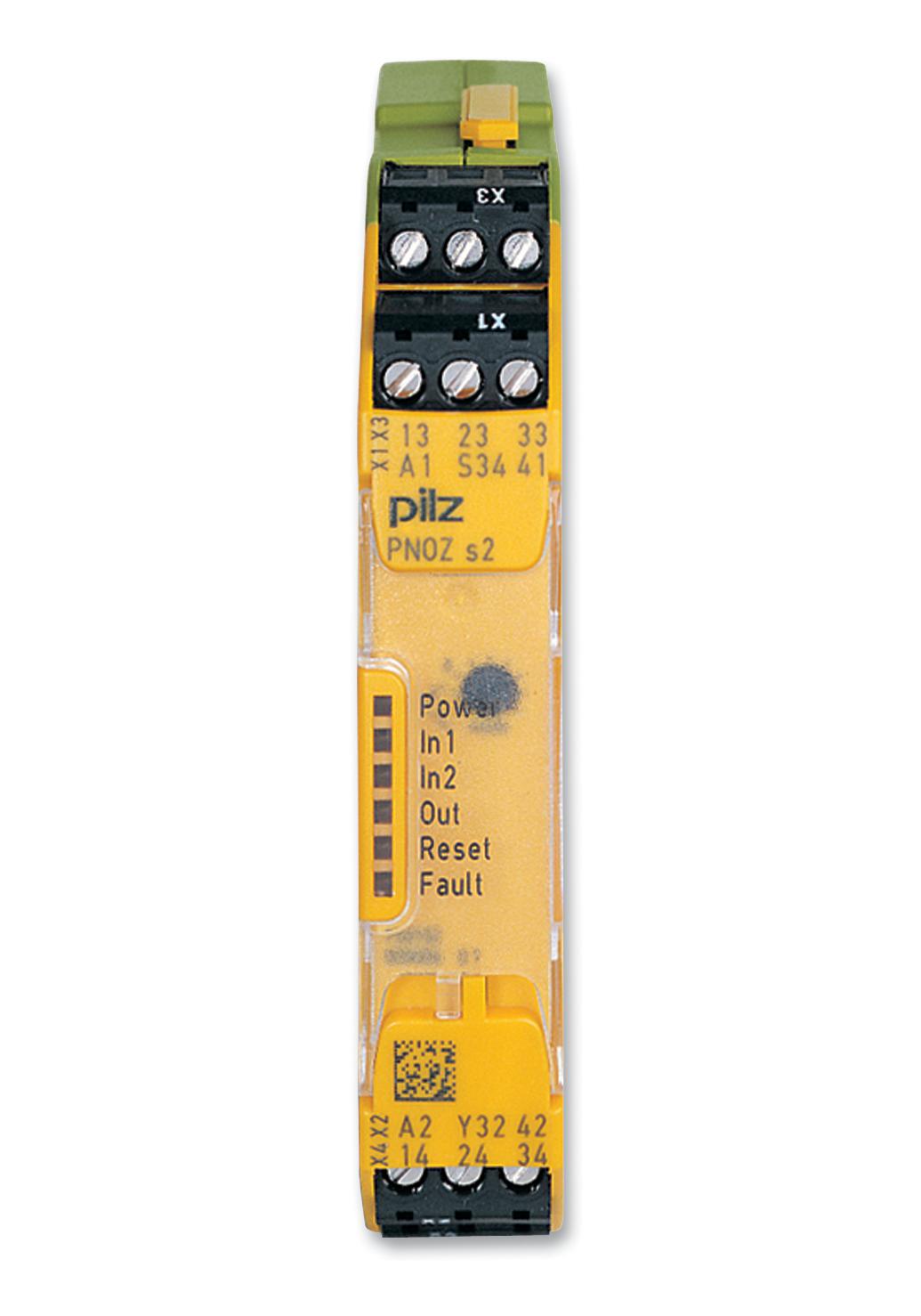 Pilz 750102 Relay, Safety, 3Pst-No, 240Vac, 6A