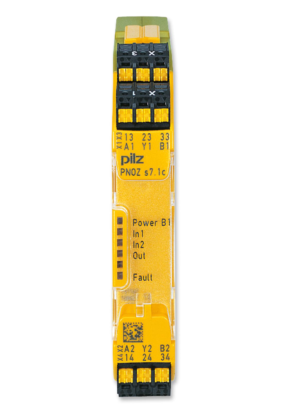 Pilz 751177 Safety Relay, 4Pst-No, Spst-Nc, 24Vdc