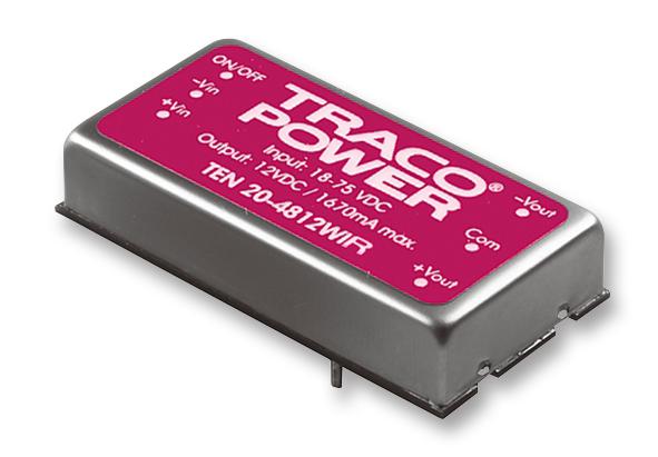 Traco Power Ten 20-7212Wir Dc/dc Converter, 1 O/p, 1.7A, 12V