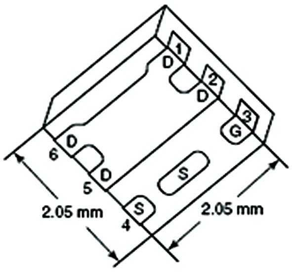 Vishay Sia436Dj-T1-Ge3 Mosfet N-Ch, 8V, Sc70-6L