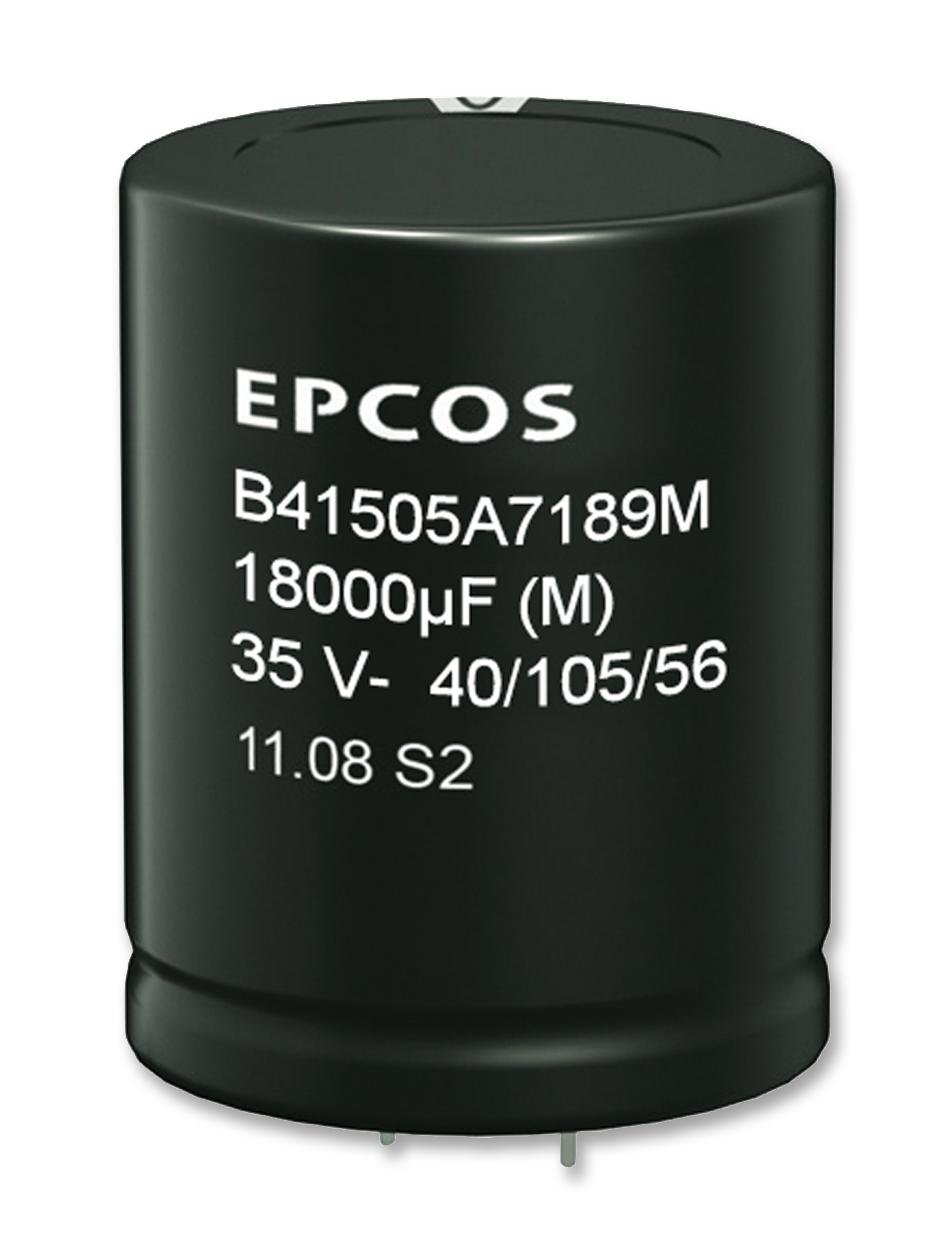 Epcos B43543A9477M000 Cap, 470Îf, 400V, Alu Elec, Snap In