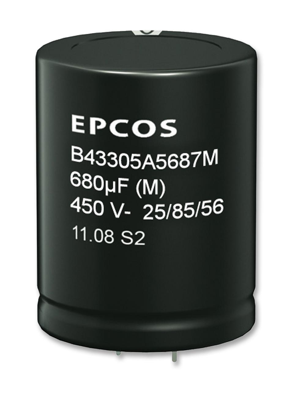 Epcos B43305B9227M000 Cap, 220Îf, 400V, Alu Elec, Snap In