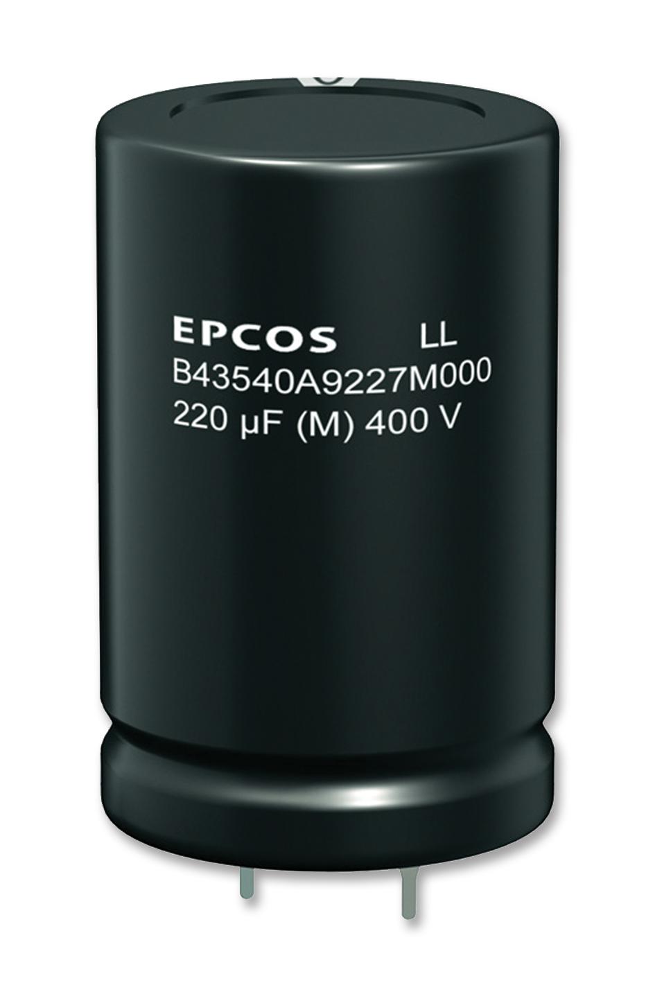 Epcos B43501C2477M000 Cap, 470Îf, 250V, Alu Elec, Snap In