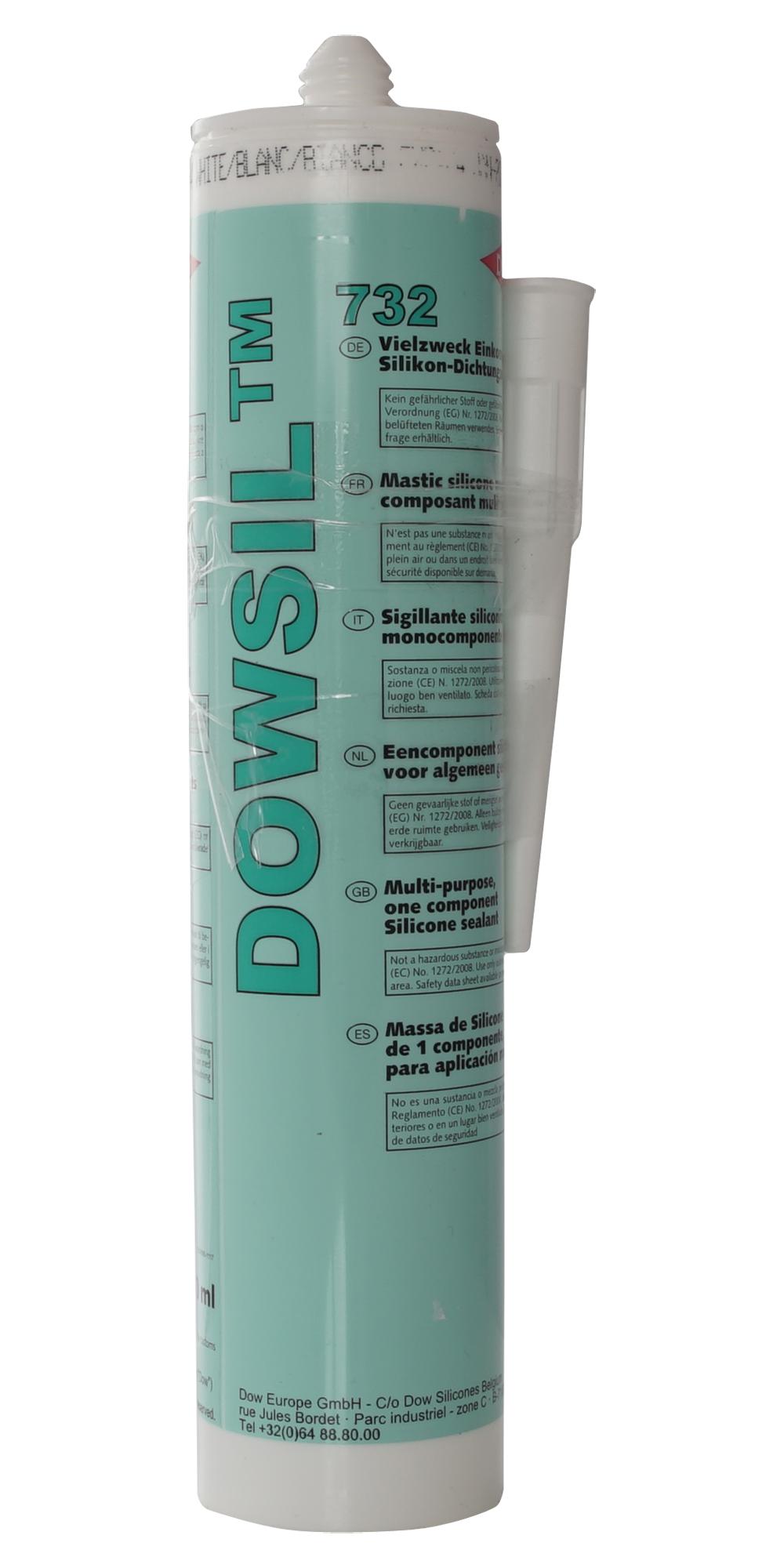 Dow 732 White 310Ml Rtv Silicone, 732, White, 310Ml