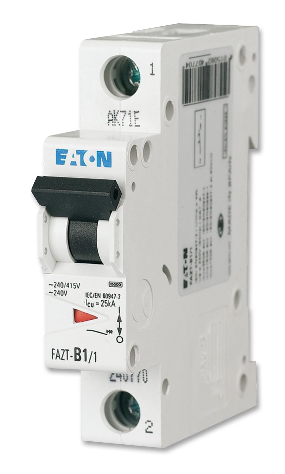 Eaton Moeller Faz6-C3/1 Circuit Breaker, 1 Pole, C Typ, 3A